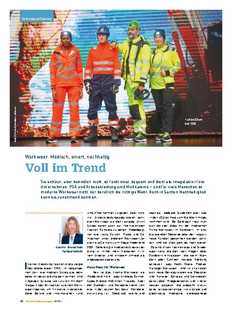 Vorschauseite 1: Workwear: Modisch, smart, nachhaltig. Voll im Trend.