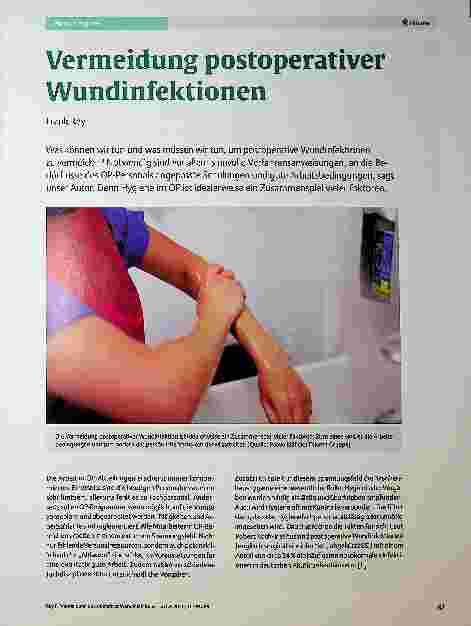 Vorschauseite 1: Vermeidung postoperativer Wundinfektionen