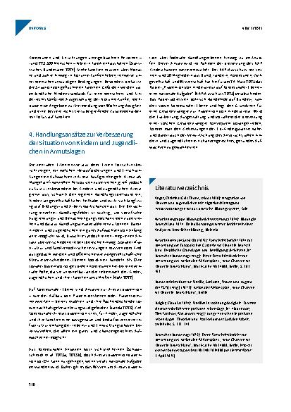 Vorschauseite 5: Armut und soziale Ausgrenzung von Kindern und Jugendlichen – Wie ist die Lage in Deutschland?
