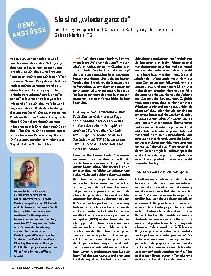 Vorschauseite 1: Sie sind „wieder ganz da“