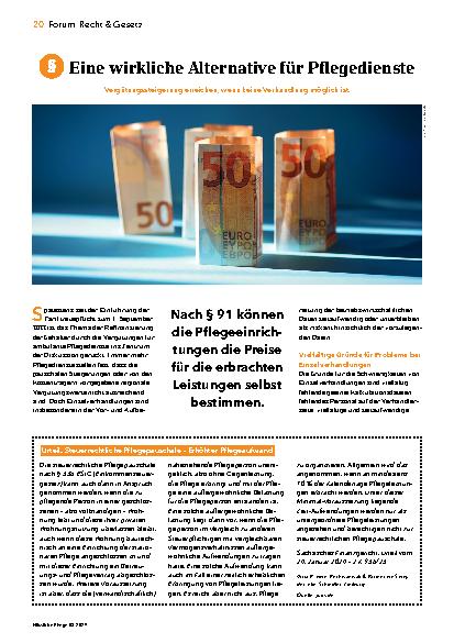 Vorschauseite 1: Eine wirkliche Alternative für Pflegedienste