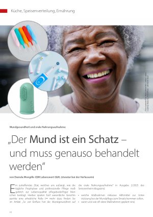 Vorschauseite 1: „Der Mund ist ein Schatz – und muss genauso behandelt werden“