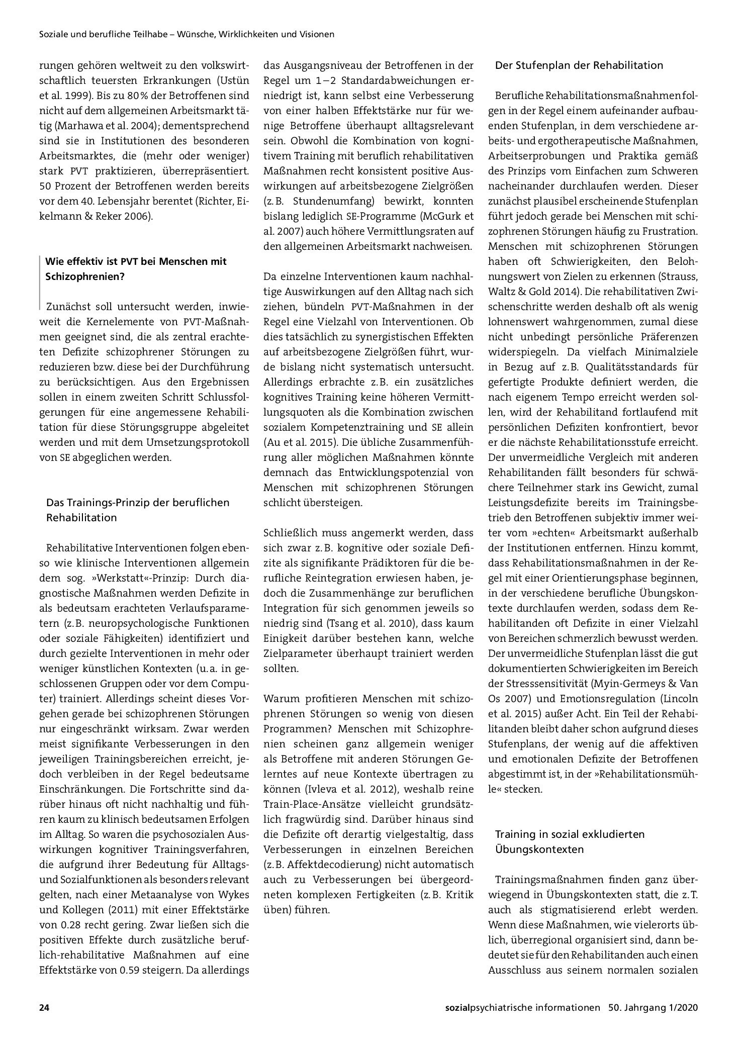 Vorschauseite 2: Wie soll die berufliche Rehabilitation psychisch Kranker aussehen? Argumente für Supported Employment am Beispiel schizophrener Psychosen