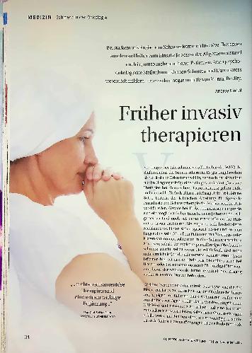 Vorschauseite 1: Früher invasiv therapieren.