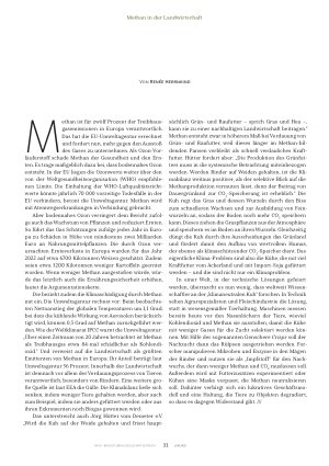 Vorschauseite 2: Methan: Es kommt auf die Haltung an