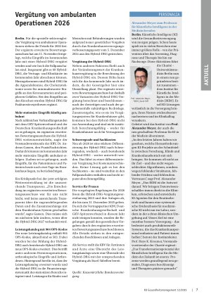Vorschauseite 1: Vergütung von ambulanten Operationen 2026