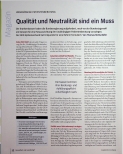 Vorschauseite 1: Qualität und Neutralität sind ein Muss.