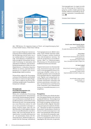 Vorschauseite 3: Sicherstellung der Versorgung in der Fläche neu denken Primärversorgung, neue Rollen und digitale Lösungen als Antwort auf regionale Versorgungsungleichheiten