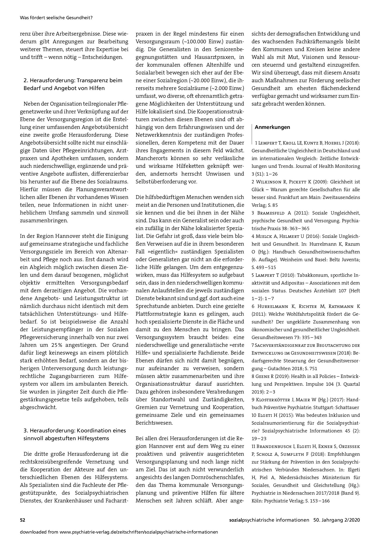 Vorschauseite 4: Wie lässt sich Gesundheitsförderung und Prävention psychischer Erkrankungen zu einem Bestandteil kommunaler Daseinsvorsorge machen?