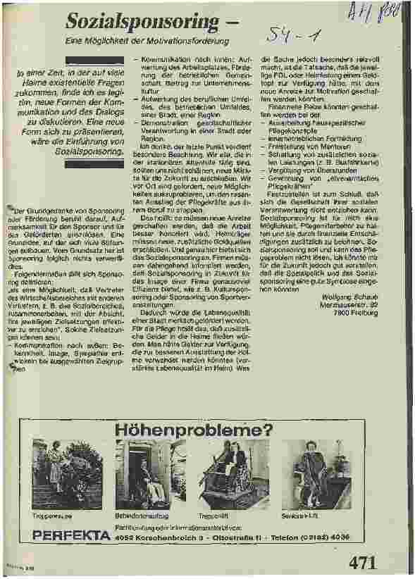 Vorschauseite 1: Sozialsponsoring - Eine Möglichkeit der Motivationsförderung