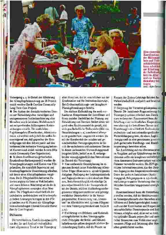 Vorschauseite 3: Ambulante Dienste: Koordination und Kooperation tun not. In der ambulanten Pflege fehlt ein EDV-gestütztes Informationssystem.