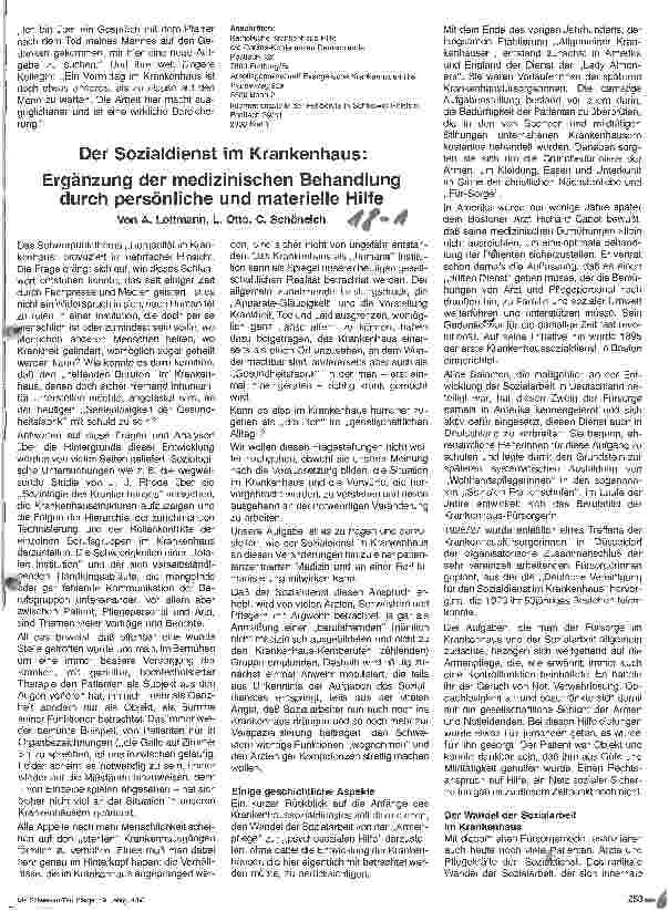 Vorschauseite 3: Ehrenamtlicher Dienst im Krankenhaus? Einsatz und Arbeit der Blauen oder Grünen Damen sind umstritten.