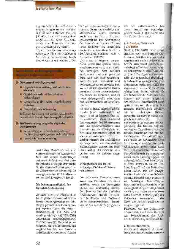 Vorschauseite 3: Rechtliche Anforderungen an eine EDV-gestützte Dokumentation Dokumentationspflicht