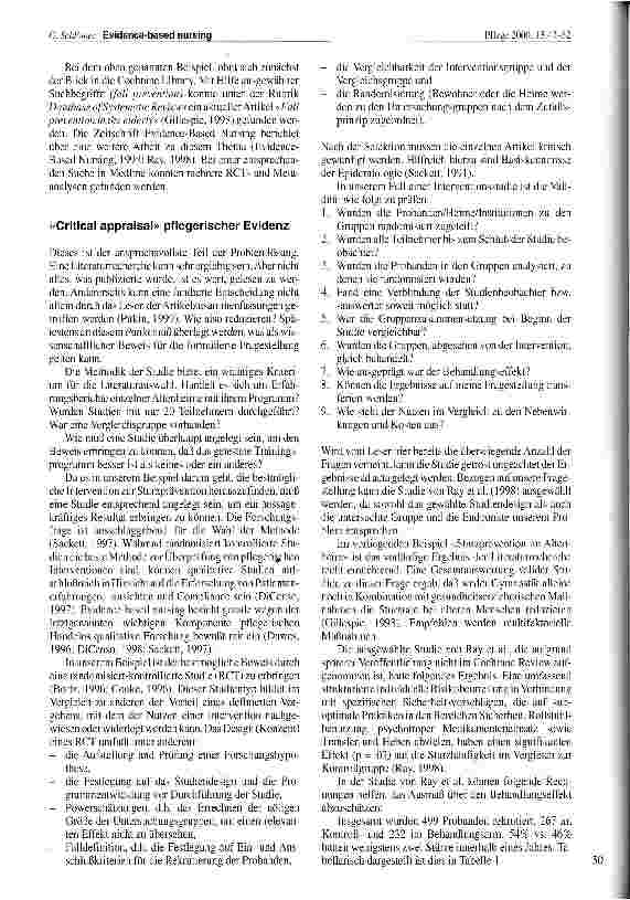 Vorschauseite 4: Evidence-based nursing Eine Methode für die Pflege?