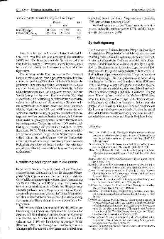 Vorschauseite 5: Evidence-based nursing Eine Methode für die Pflege?