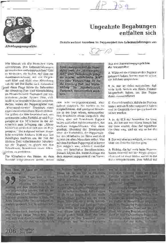 Vorschauseite 1: Ungeahnte Begabungen entfalten sich