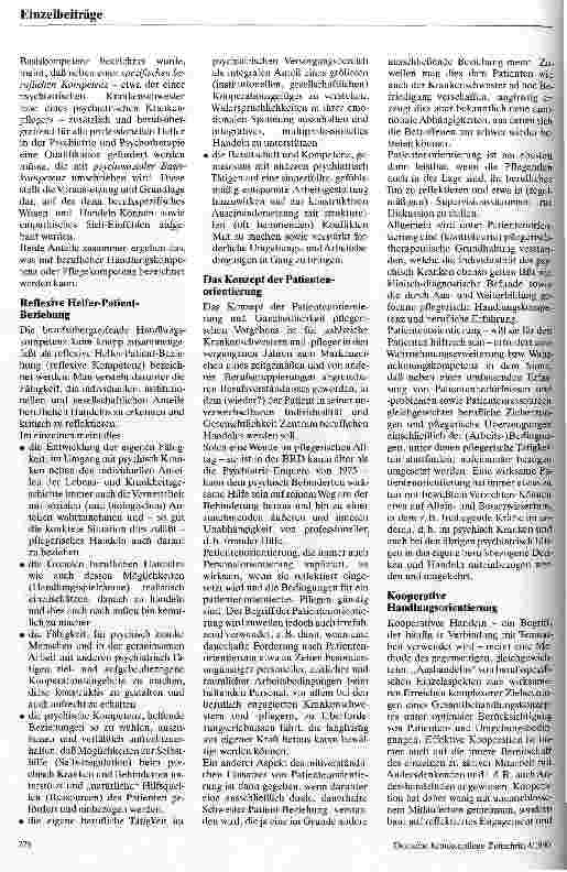 Vorschauseite 4: 15 Jahre nach der Psychiatrie-Enquete Die Situation der Psychiatrie und der psychiatrischen Krankenpflege