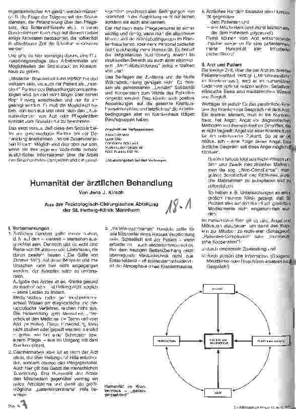 Vorschauseite 1: Humanität der ärztlichen Behandlung