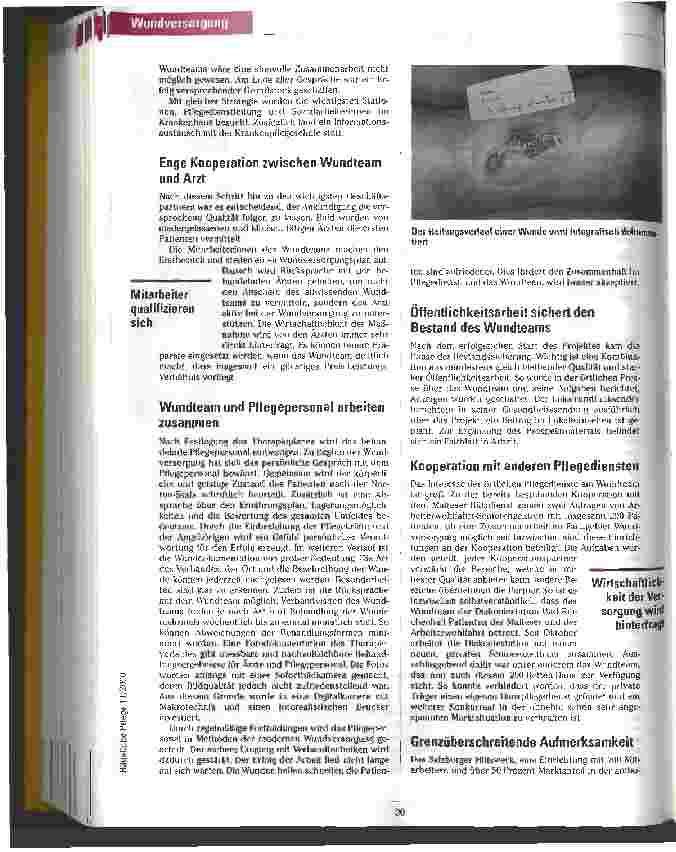 Vorschauseite 2: Ausgezeichnetes Wundmanagement