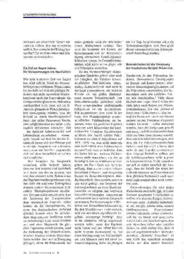 Vorschauseite 2: Form Follows Function: An der Schnittstelle von Design und Klinischer Ökonomik