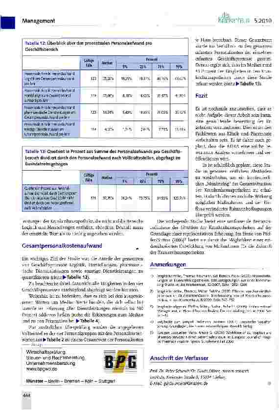 Vorschauseite 6: Benchmarking deutscher Krankenhausapotheken