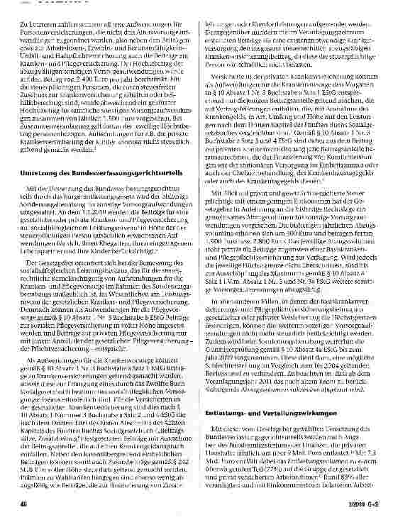 Vorschauseite 2: Allokative und distributive Aspekte des Bürgerentlastungsgesetzes