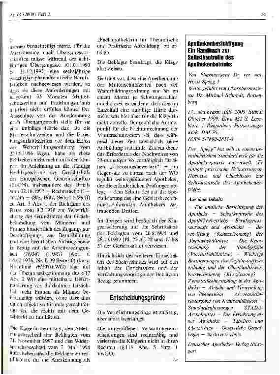 Vorschauseite 3: Fachapothekerin für Theoretische und Praktische Ausbildung