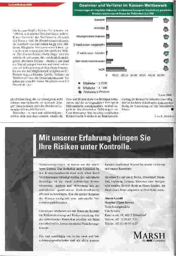 Vorschauseite 3: Andrea Fischer: Wir werden ein Einnahmeproblem bekommen