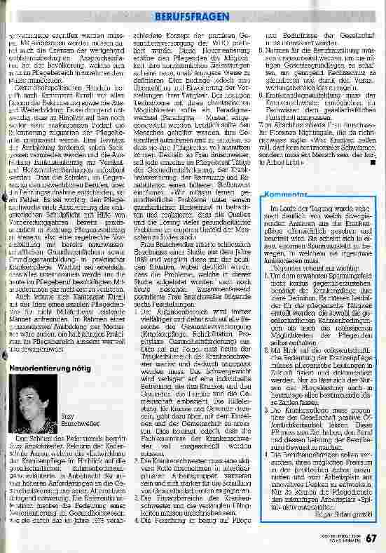 Vorschauseite 3: Pflege - das entscheidende Nadelöhr