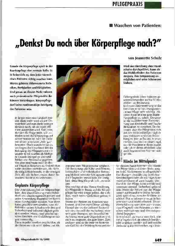 Vorschauseite 1: Denkst Du noch über Körperpflege nach?