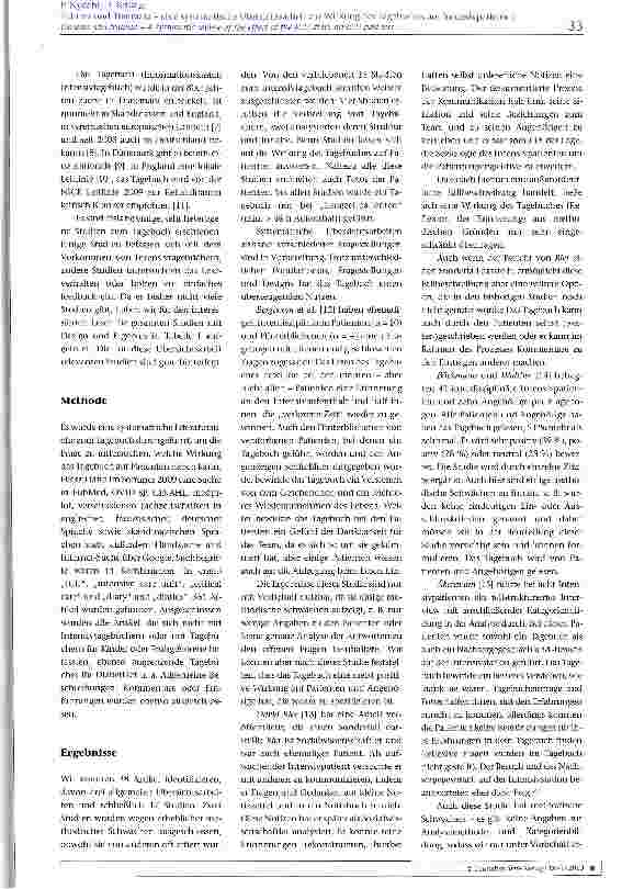 Vorschauseite 3: Träume und Traumata - einen systematische Übersichtsarbeit zur Wirkung des Tagebuches auf Intensivpatienten