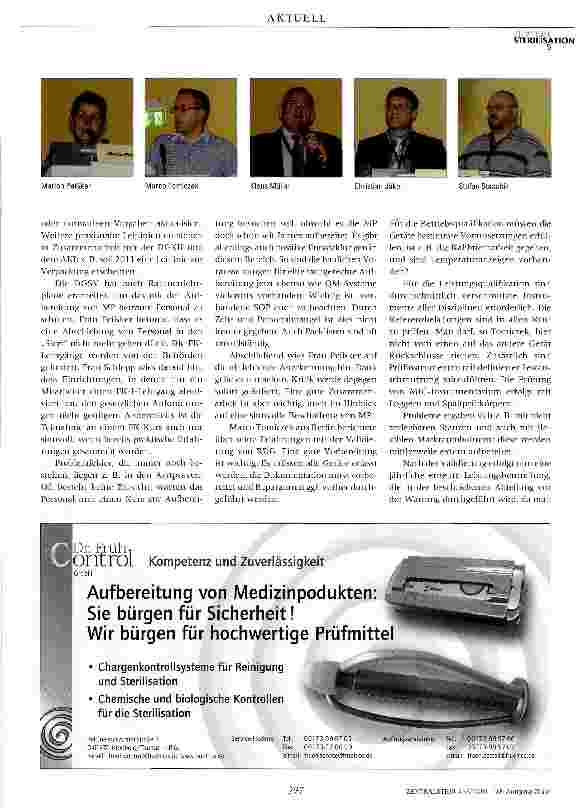Vorschauseite 2: Medizinprodukteaufbereitung in Deutschland - im 17. Jahr nach Einführung des MPGDGSV-Kongress, 7. - 9. Oktober 2010, Fulda