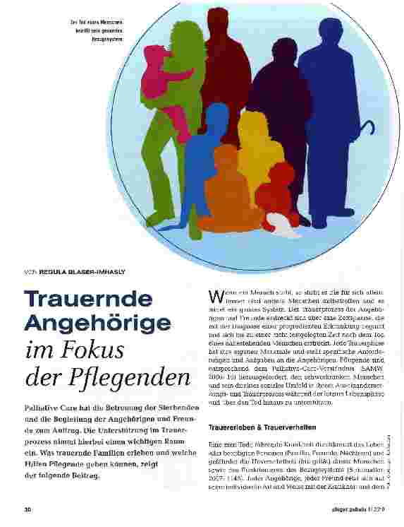 Vorschauseite 1: Trauernde Angehörige im Fokus der Pflegenden