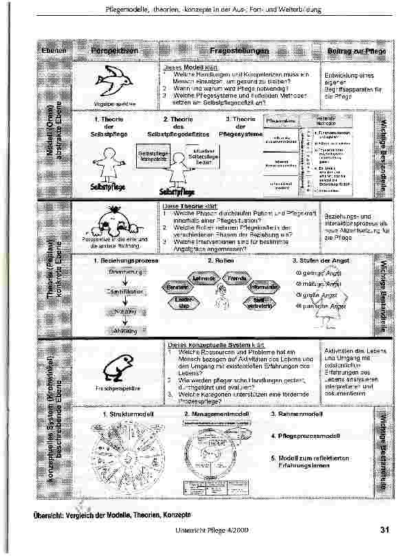 Vorschauseite 2: Pflegemodelle, -theorien, -konzepte in der Aus-, Fortund Weiterbildung