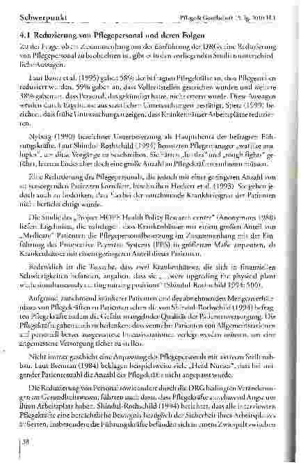 Vorschauseite 5: Die Auswirkungen von DRGs als Entgeltsystem auf die Handlungsebene von Pflegenden im stationären Akutbereich - Eine Analyse empirischer Studien aus den USA