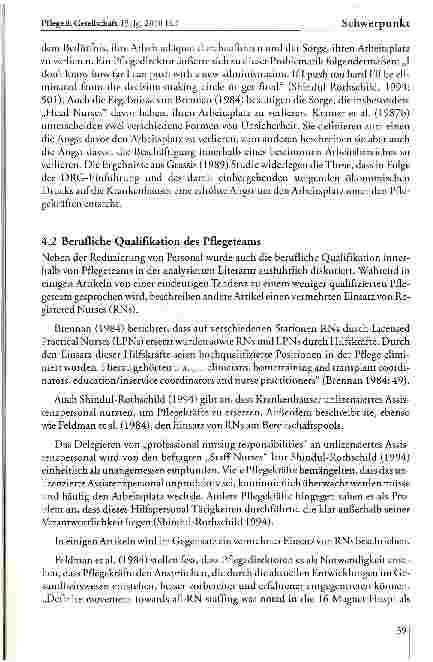 Vorschauseite 6: Die Auswirkungen von DRGs als Entgeltsystem auf die Handlungsebene von Pflegenden im stationären Akutbereich - Eine Analyse empirischer Studien aus den USA