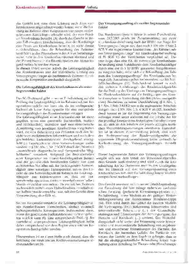 Vorschauseite 2: Die Leistungsfähigkeit und der Versorgungsauftrag als bestimmende Faktoren für den Einsatz von Honorarärzten