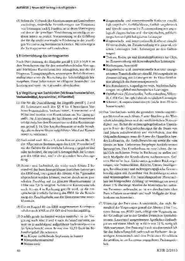 Vorschauseite 4: Neuer AOP-Vertrag in Kraft getreten