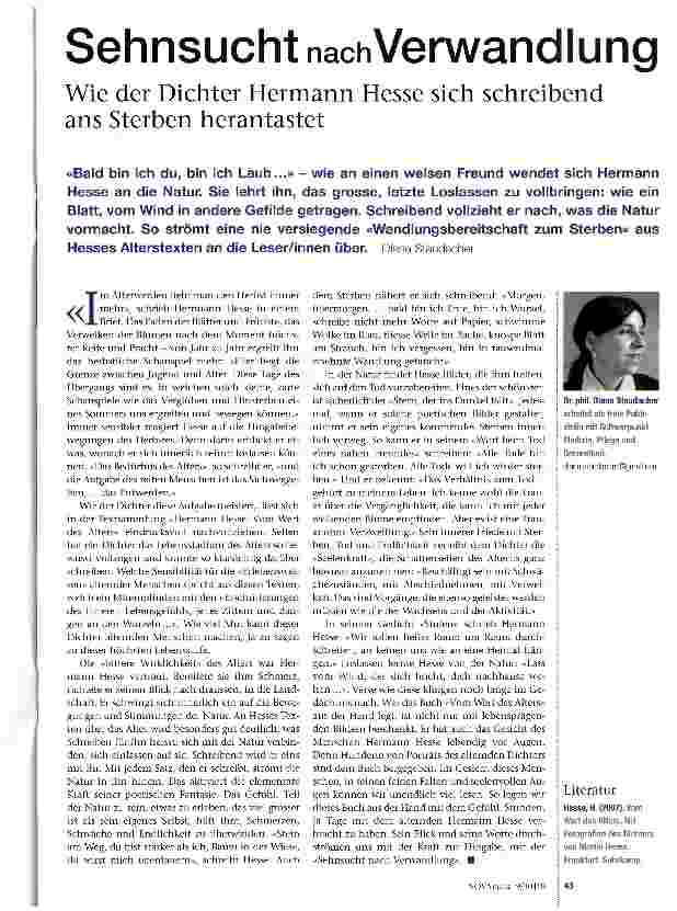 Vorschauseite 1: Sehnsucht nachVerwandlung