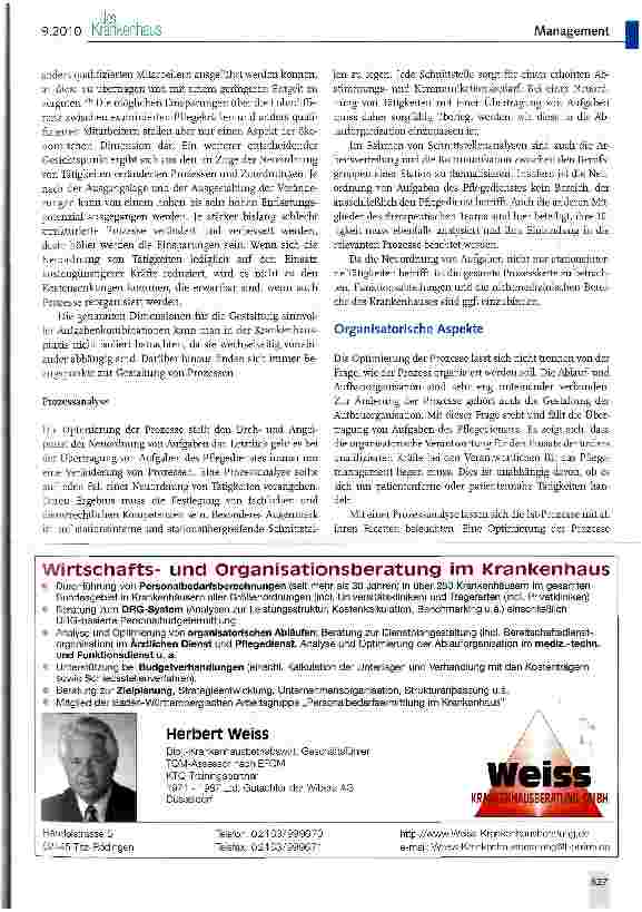 Vorschauseite 3: Neuordnung von Aufgaben des Pflegedienstes