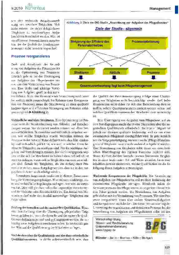 Vorschauseite 5: Neuordnung von Aufgaben des Pflegedienstes
