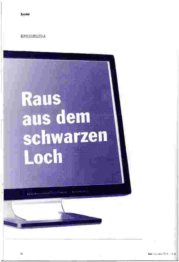 Vorschauseite 1: Raus aus dem schwarzen Loch