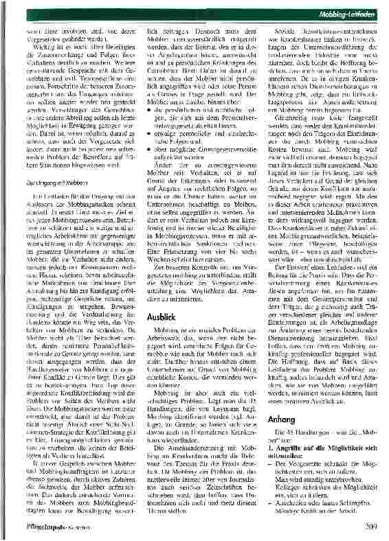 Vorschauseite 5: Entwurf eines Leitfadens zum Umgang mit Mobbing