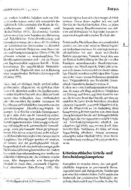 Vorschauseite 2: Ethische Urteilsund Entscheidungskompetenz als Bestandteil professionellen Handelns in Pflegeberufen