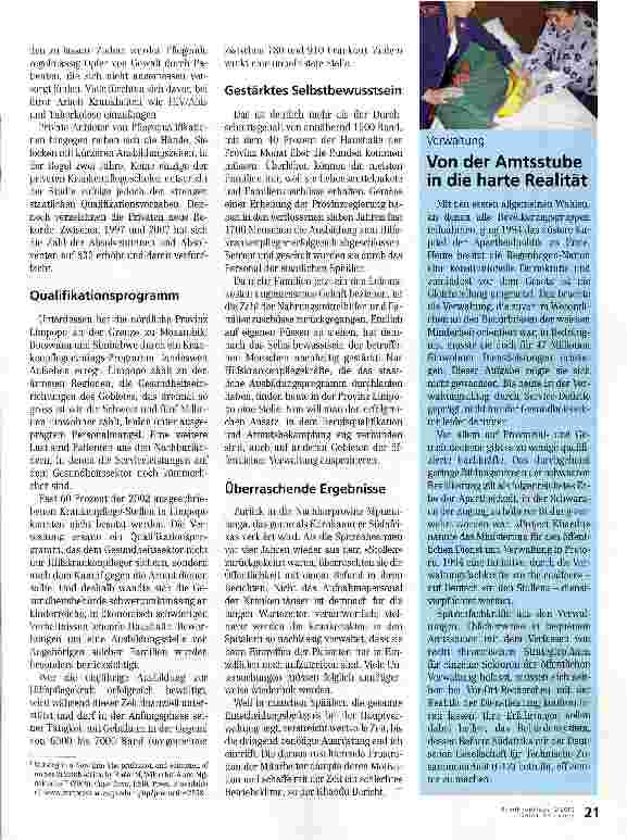 Vorschauseite 2: Krankenpflegeausbildung als Vorbild für Reform