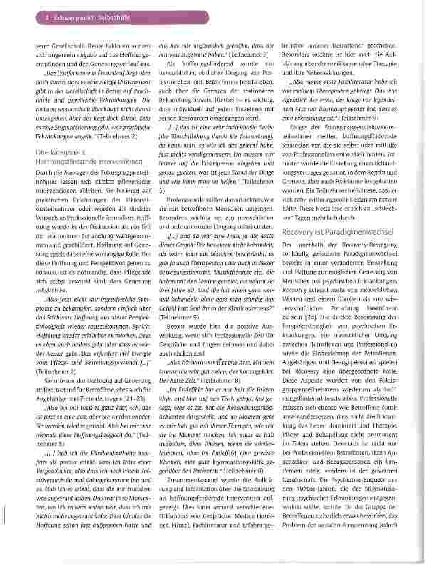 Vorschauseite 5: Hoffnung aus der Sicht Psychiatrieerfahrener