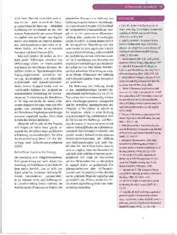 Vorschauseite 6: Hoffnung aus der Sicht Psychiatrieerfahrener