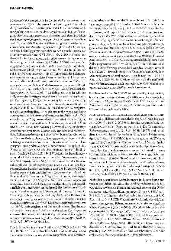 Vorschauseite 4: Der Anspruch auf Aufnahme eines Hilfsmittels in das Hilfsmittelverzeichnis - die Magnetodyn-Methode
