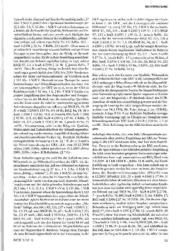 Vorschauseite 5: Der Anspruch auf Aufnahme eines Hilfsmittels in das Hilfsmittelverzeichnis - die Magnetodyn-Methode