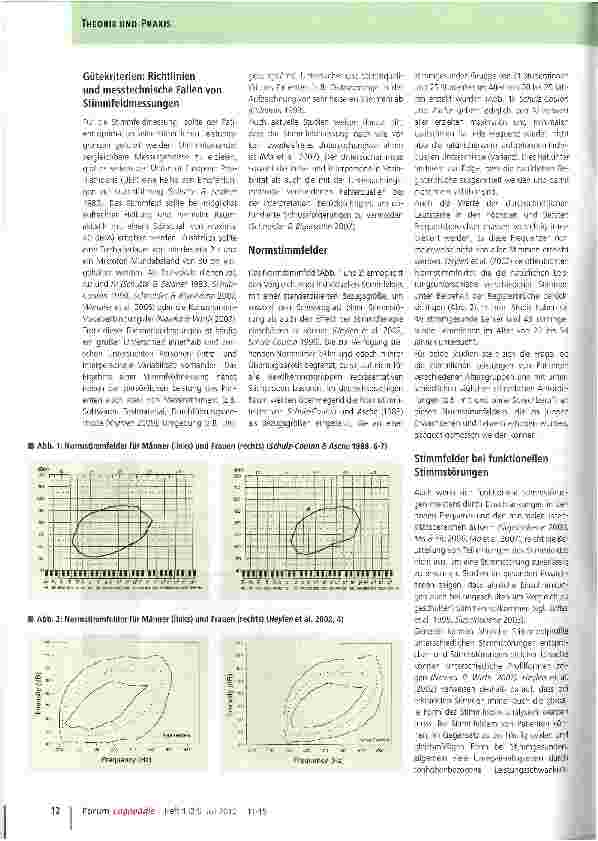 Vorschauseite 2: Relevanz des Stimmfeldes für Diagnostik und Therapieevaluation